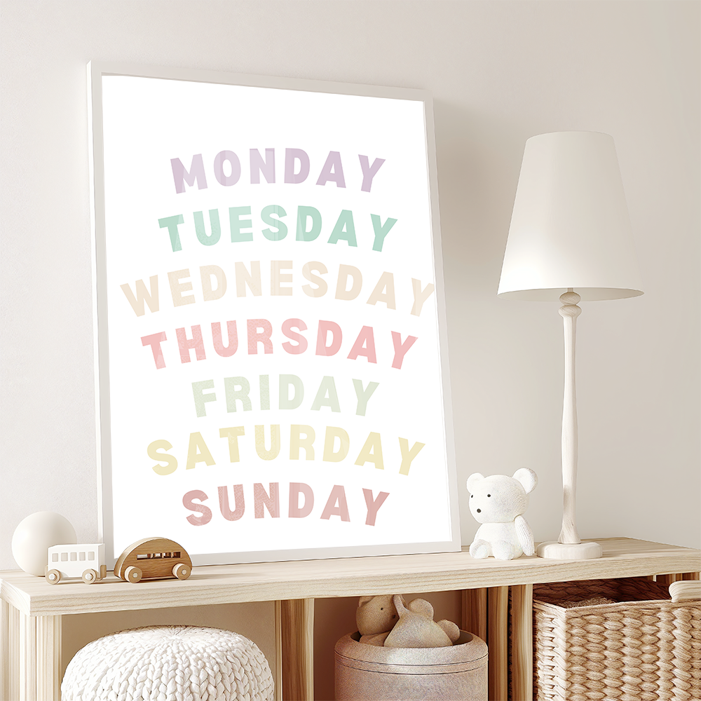 7 dagen van de week Engels