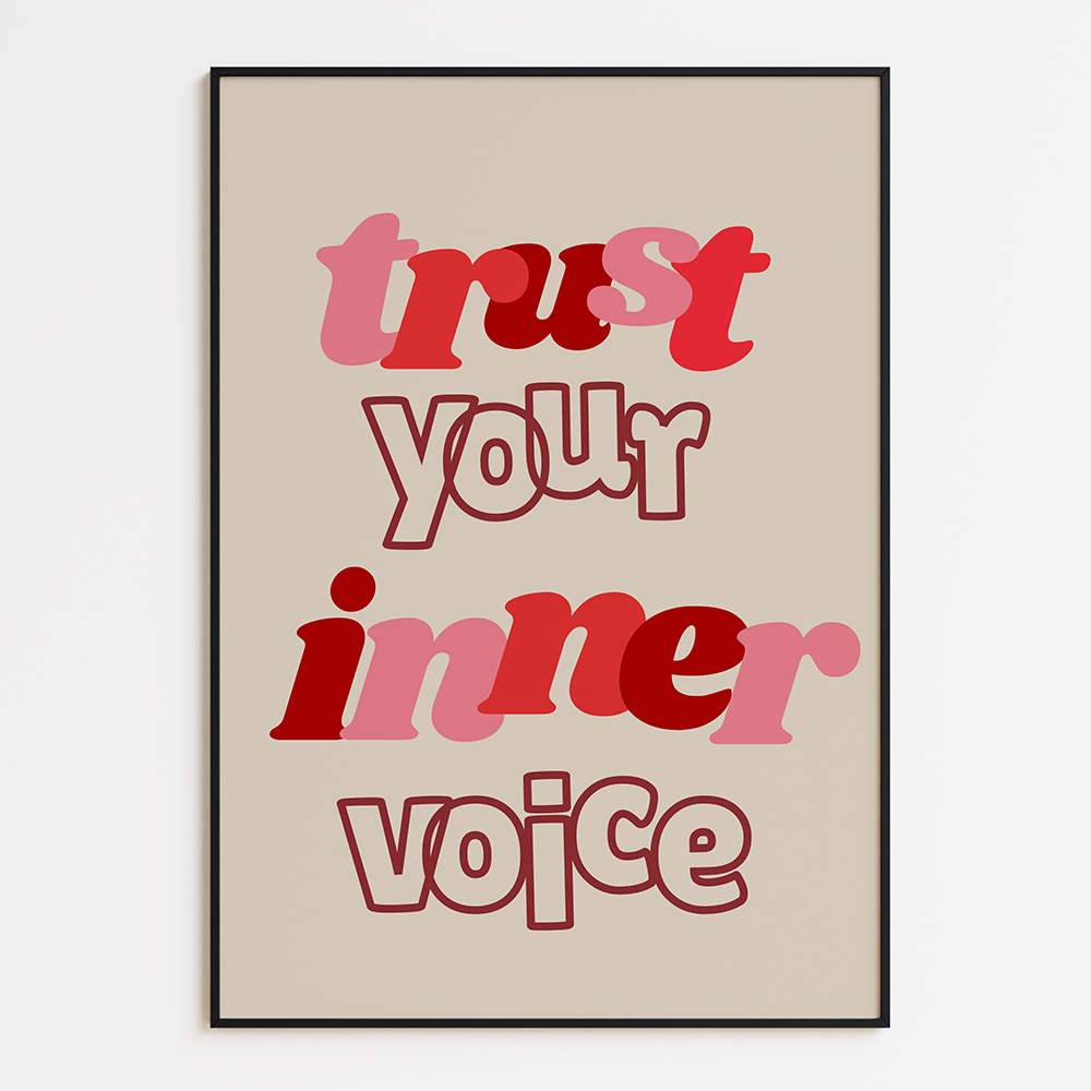Trust your inner voice poster