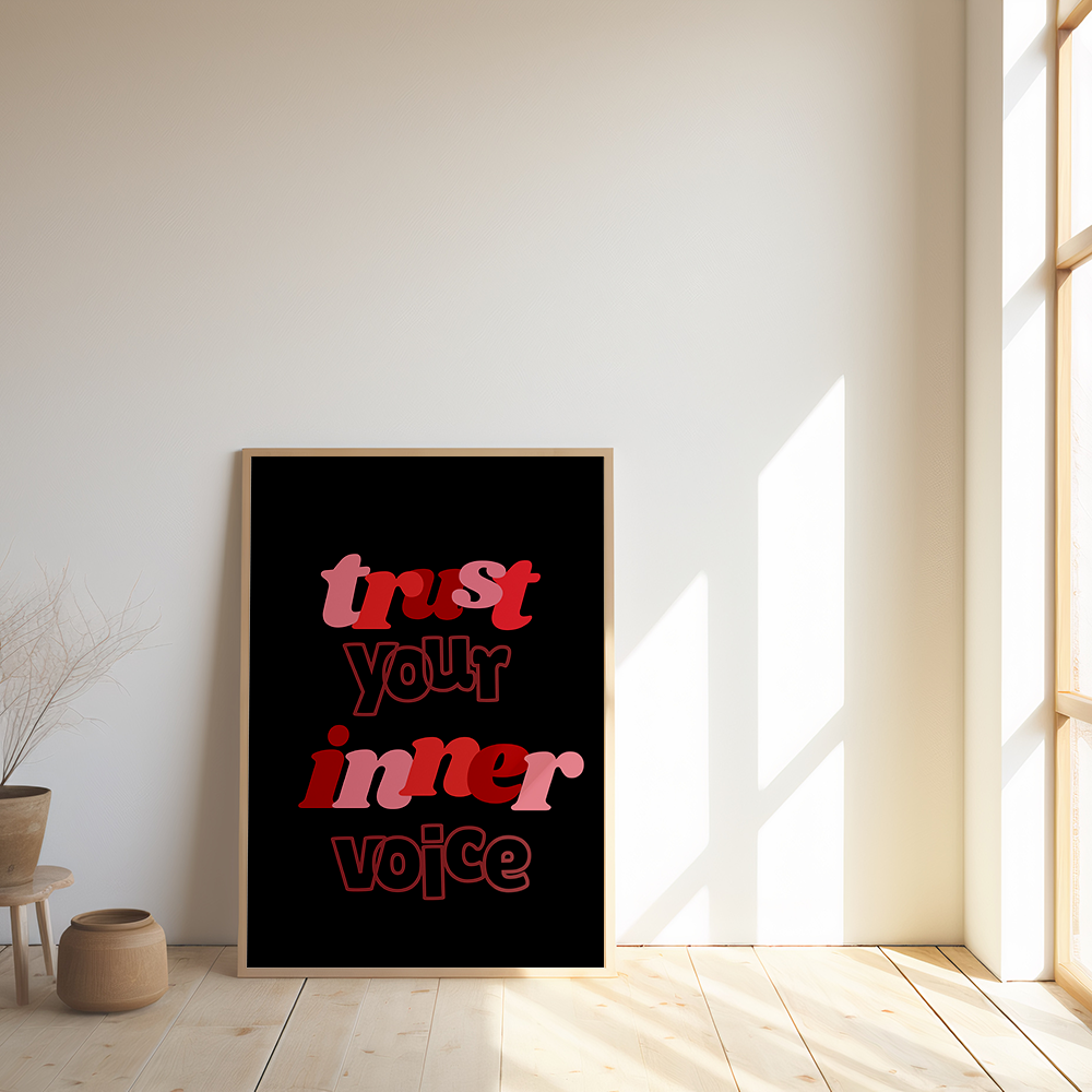 Trust your inner voice poster