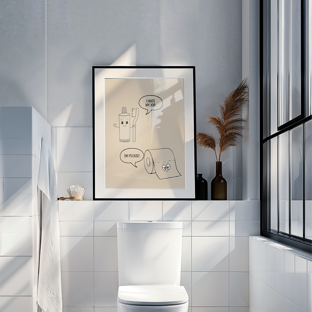 Poster Toilet Job
