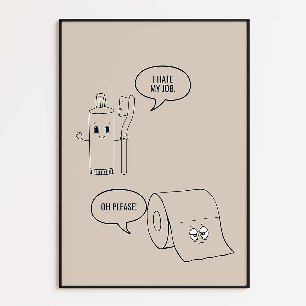 Poster Toilet Job