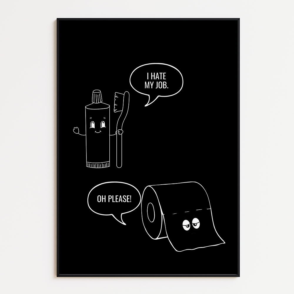 Poster Toilet Job