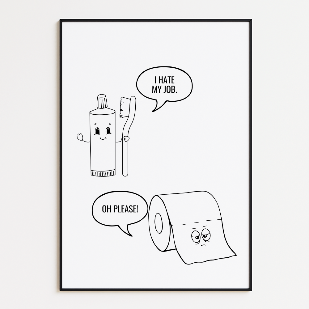 Poster Toilet Job