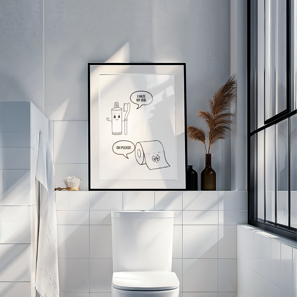 Poster Toilet Job