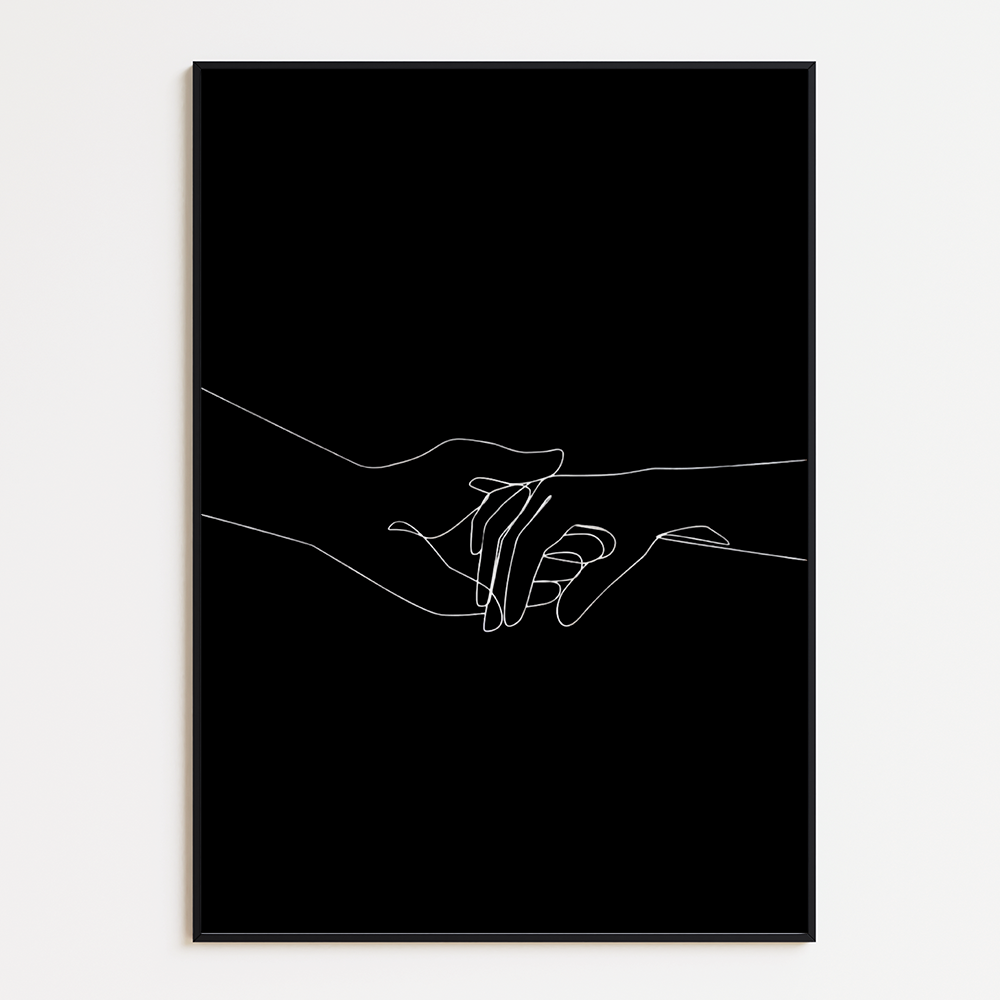 Holding each other