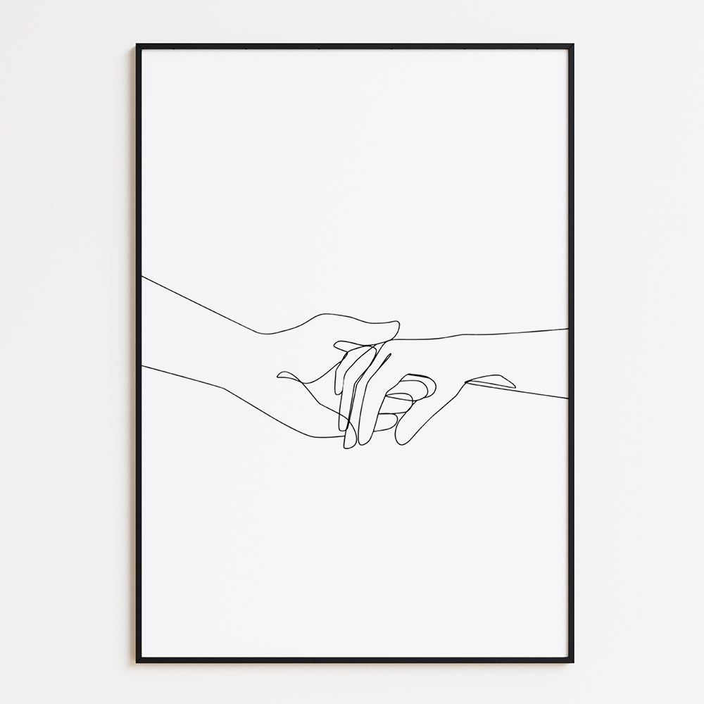 Holding each other