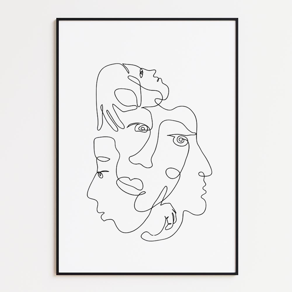 Gezichten - lijnen