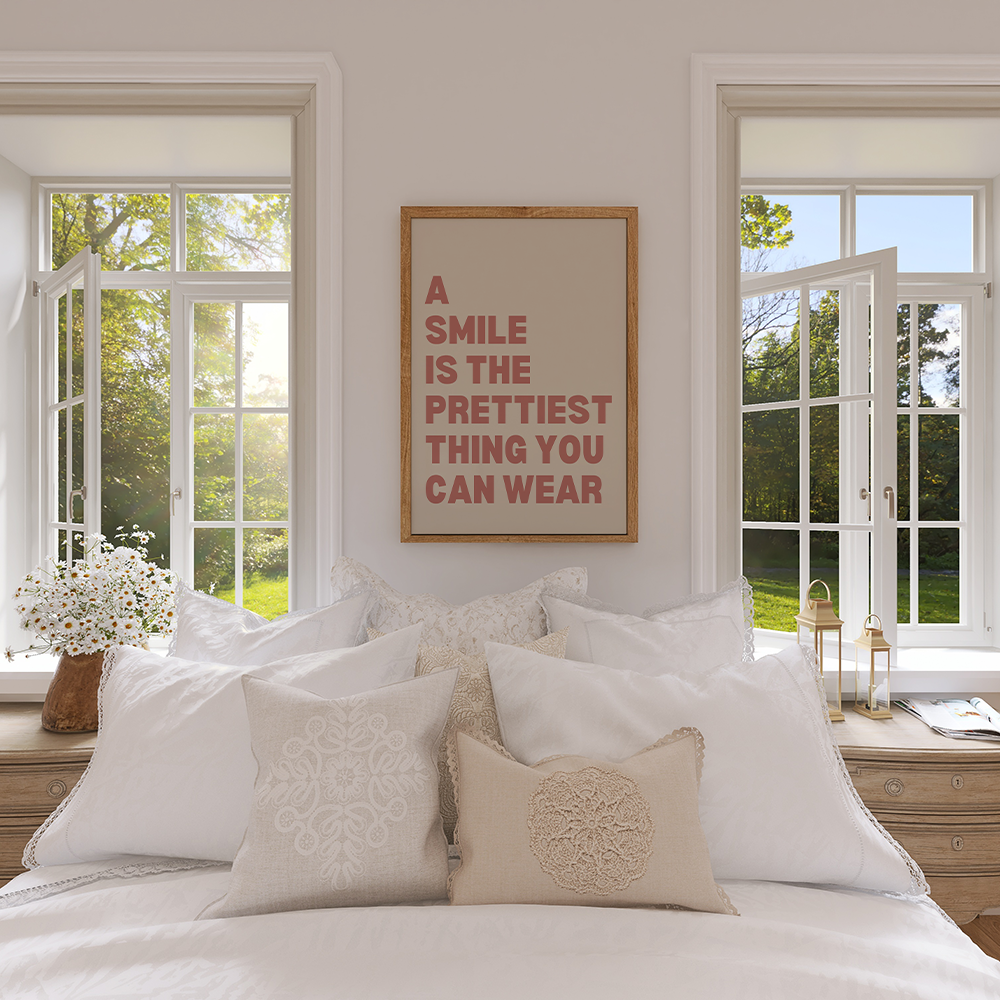 A smile is the prettiest thing you can wear