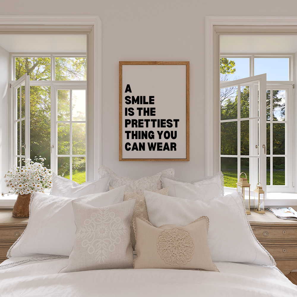 A smile is the prettiest thing you can wear