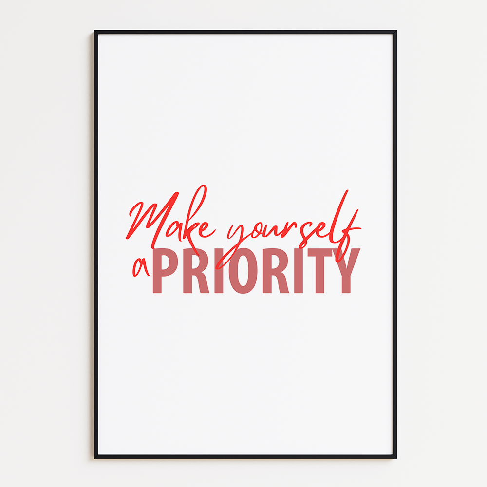 Make yourself a priority