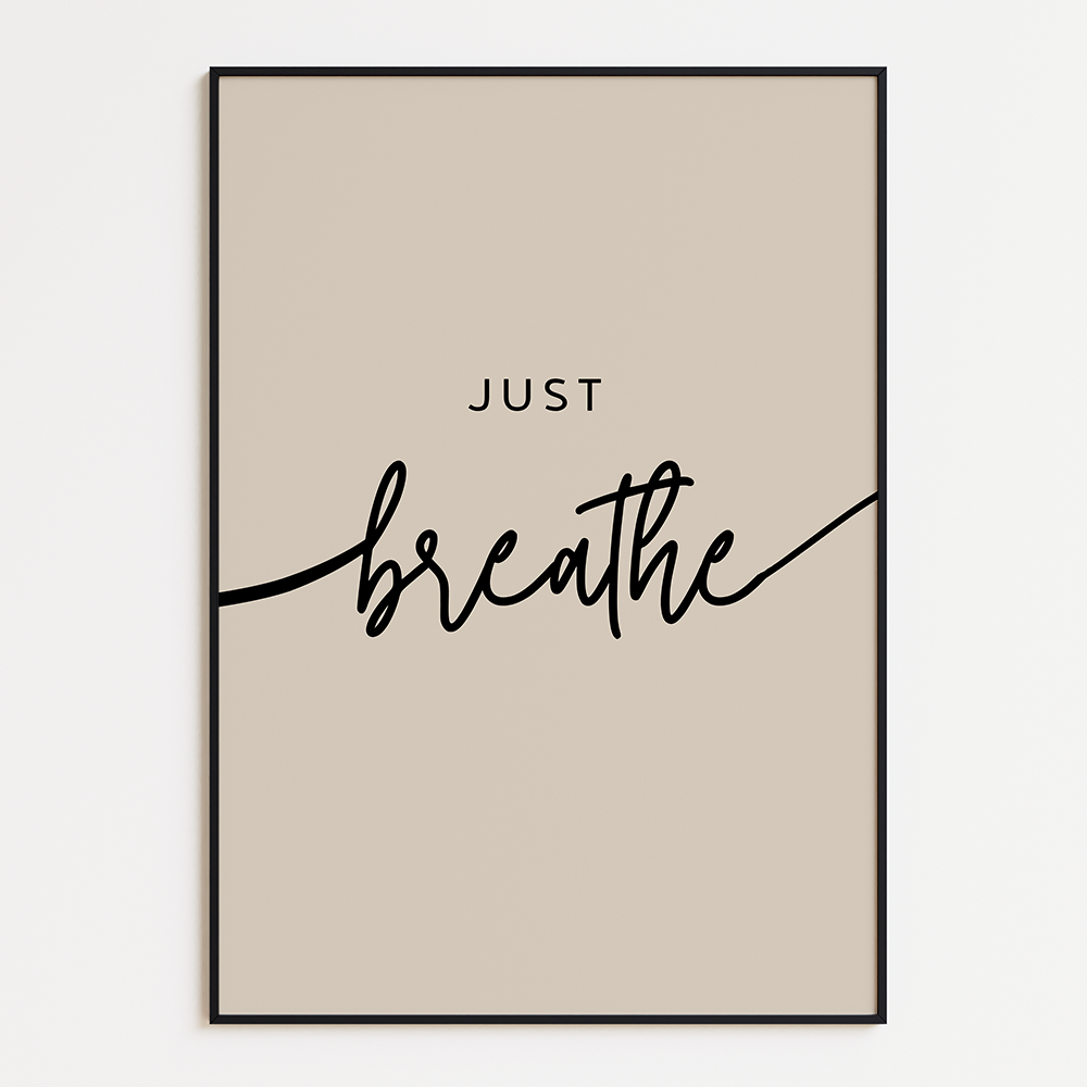 Just breathe poster
