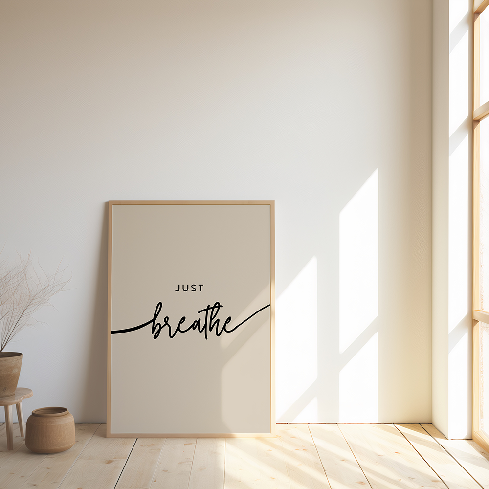 Just breathe poster