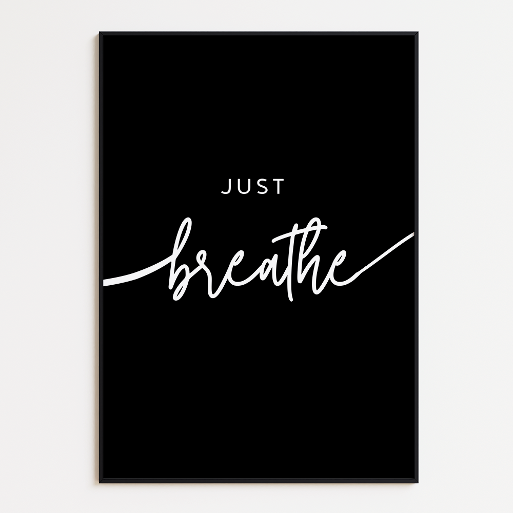 Just breathe poster
