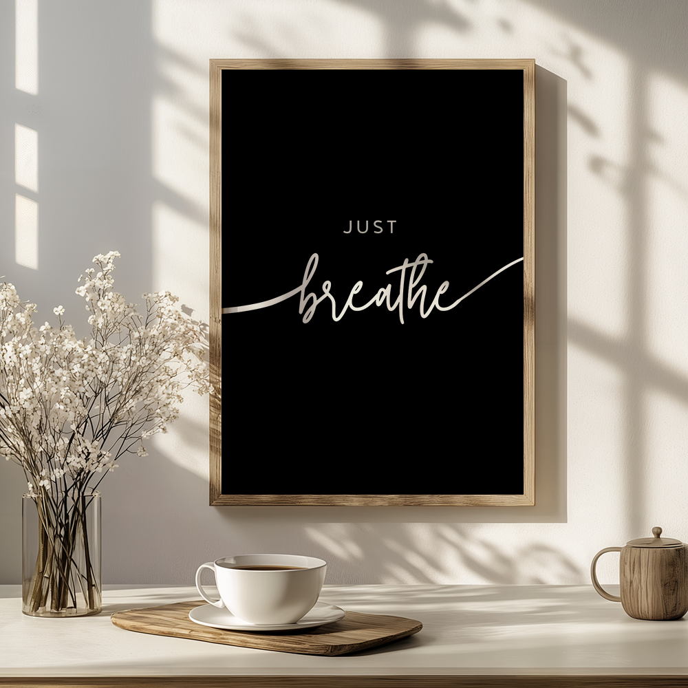 Just breathe poster