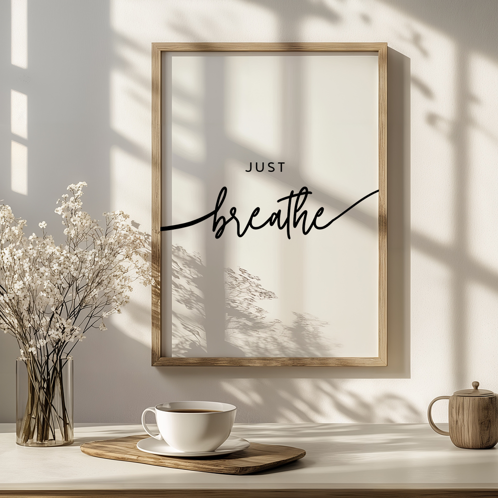 Just breathe poster