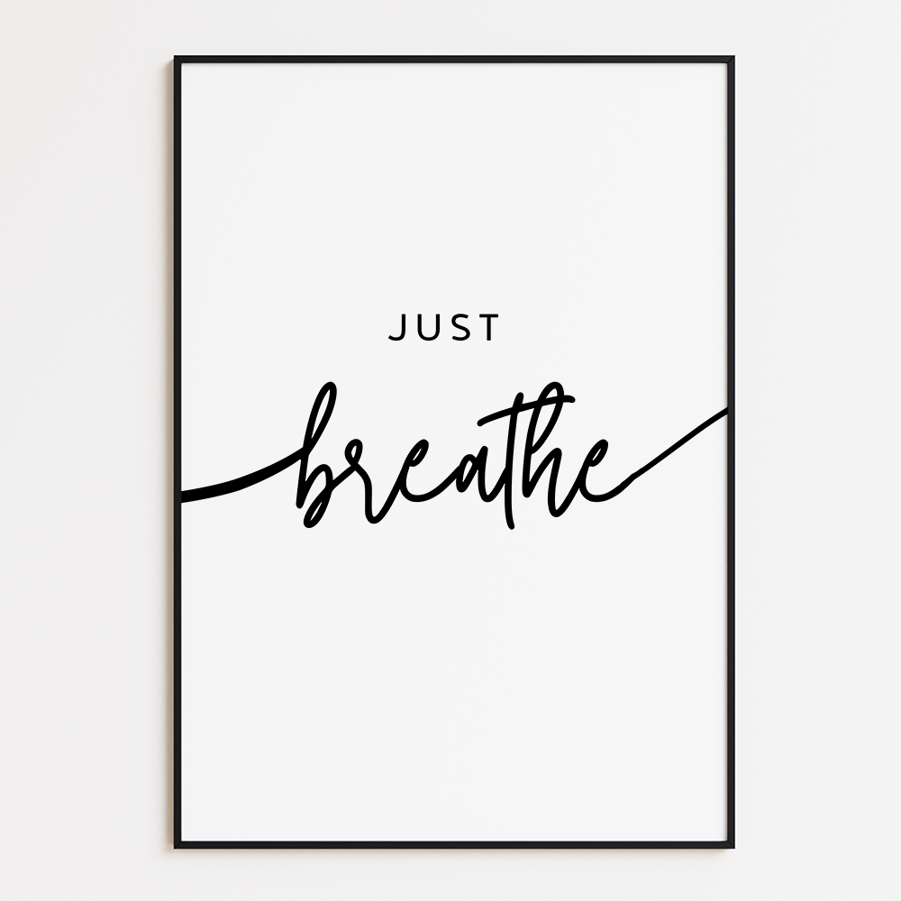 Just breathe poster