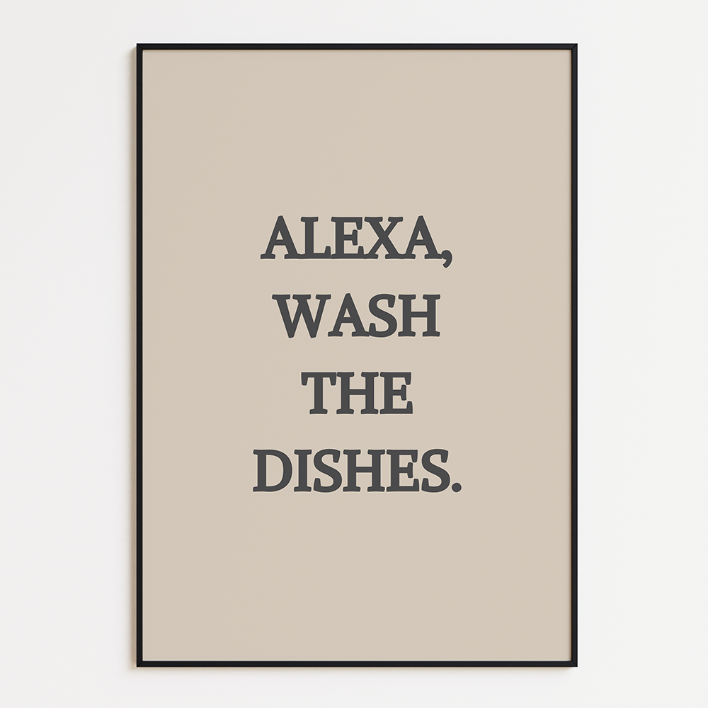 Alexa wash the dishes