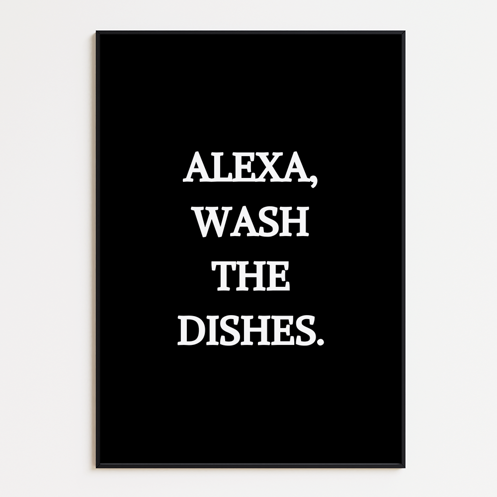 Alexa wash the dishes