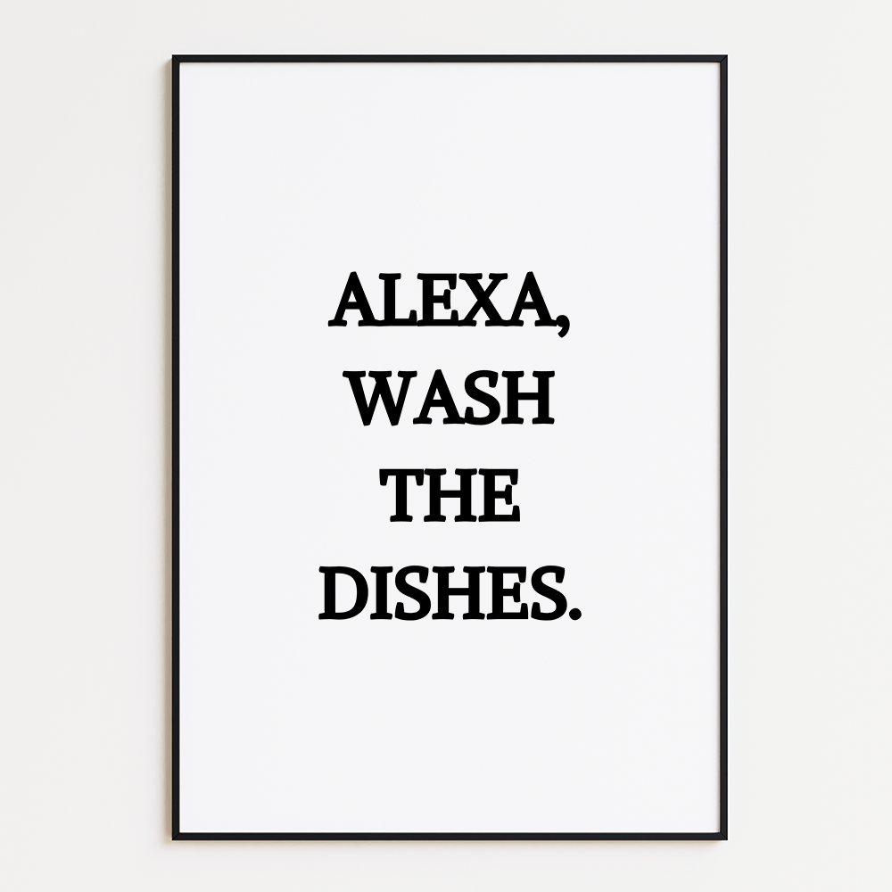Alexa wash the dishes