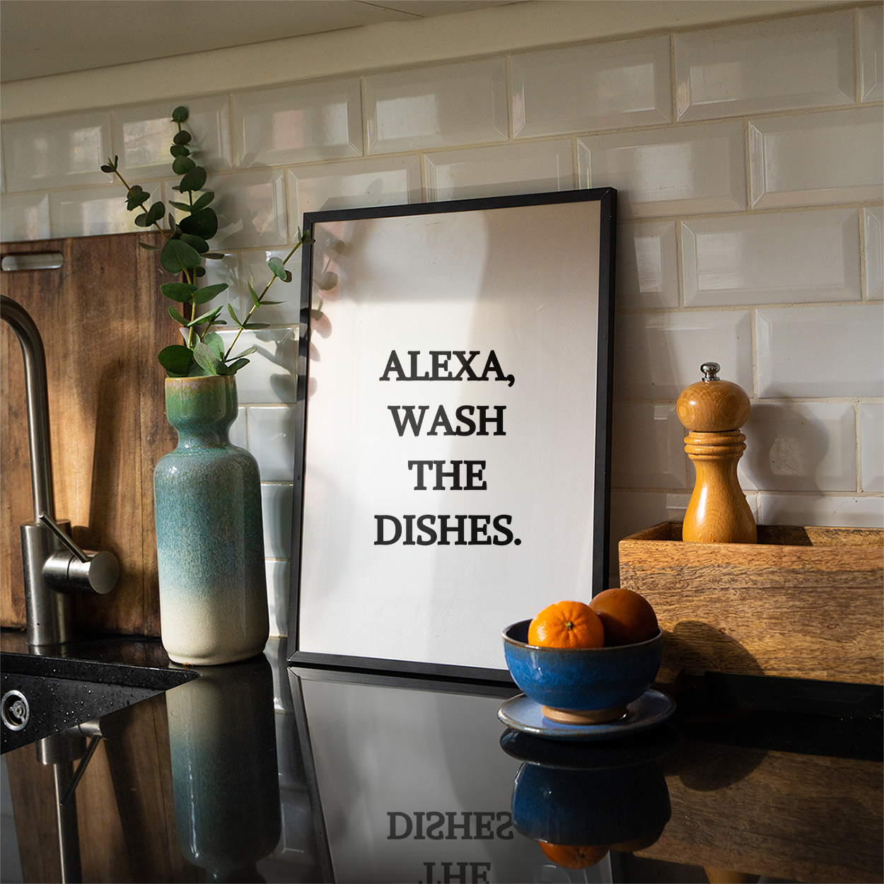 Alexa wash the dishes