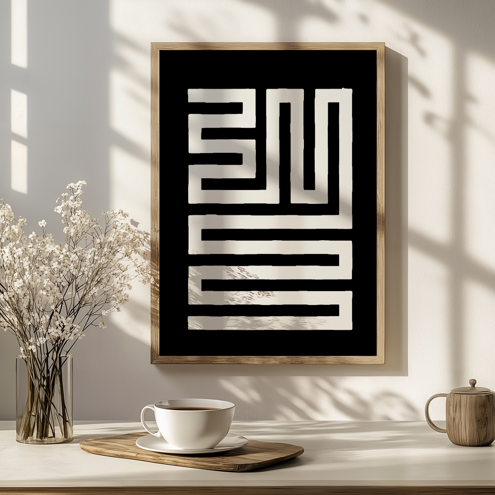 Poster met lijnen