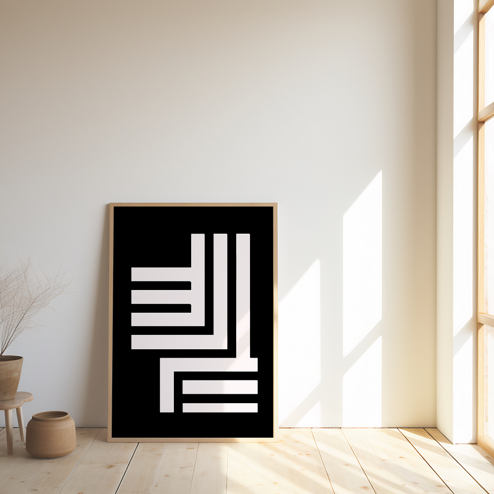 Poster met lijnen