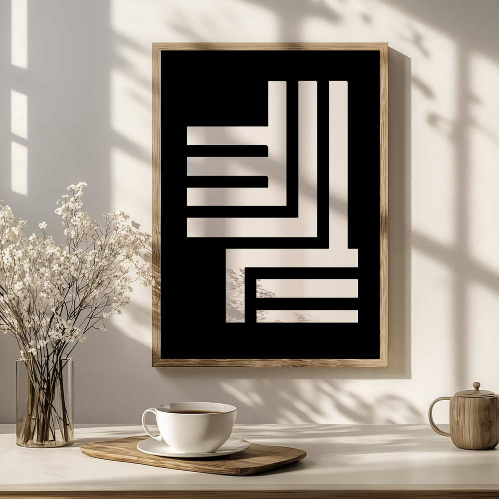 Poster met lijnen