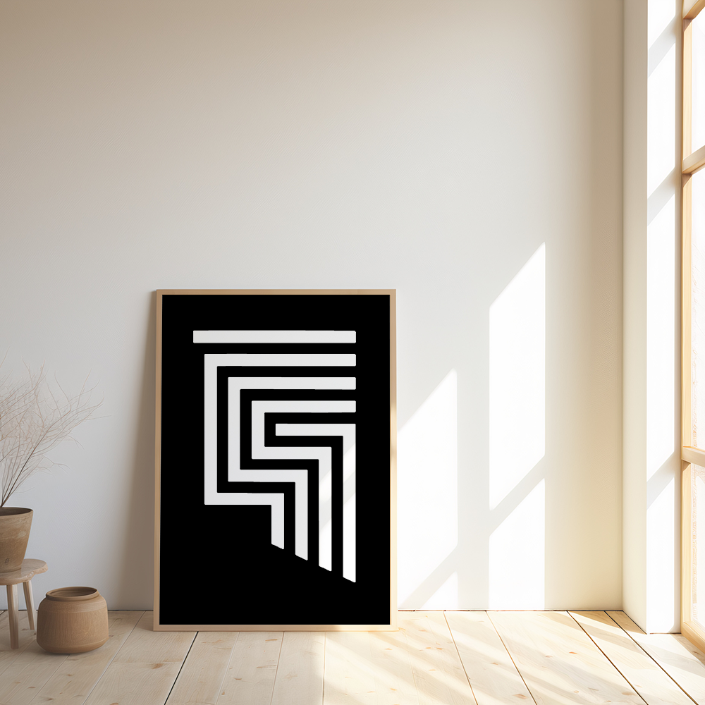 Poster met lijnen
