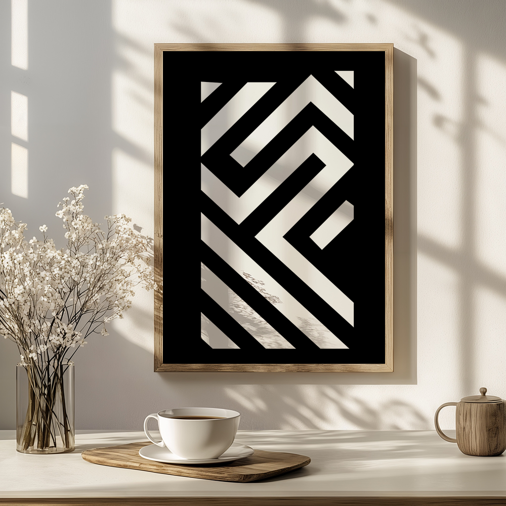 Poster met lijnen