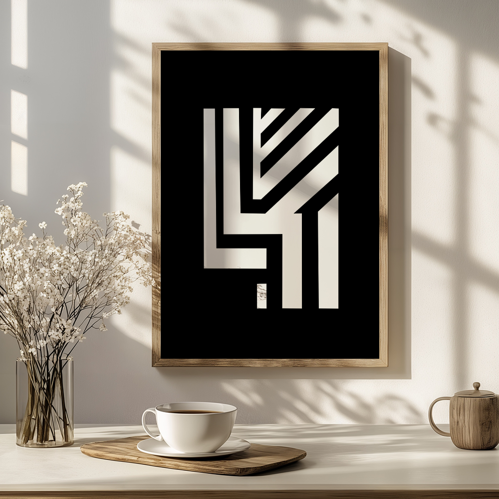 Poster met lijnen