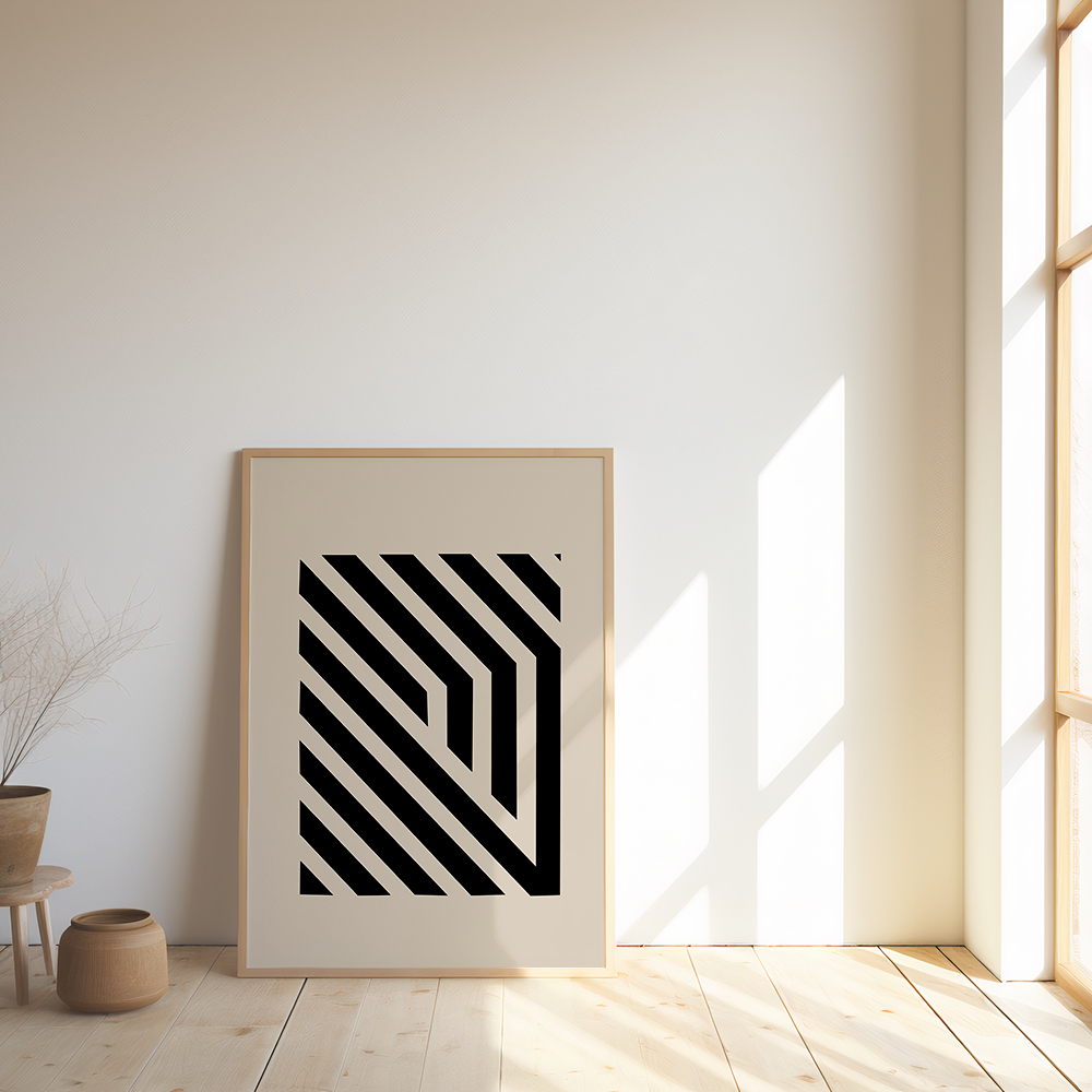 Poster met lijnen