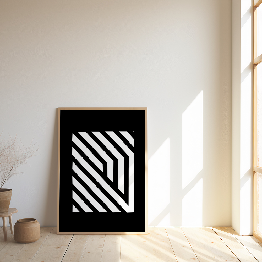 Poster met lijnen