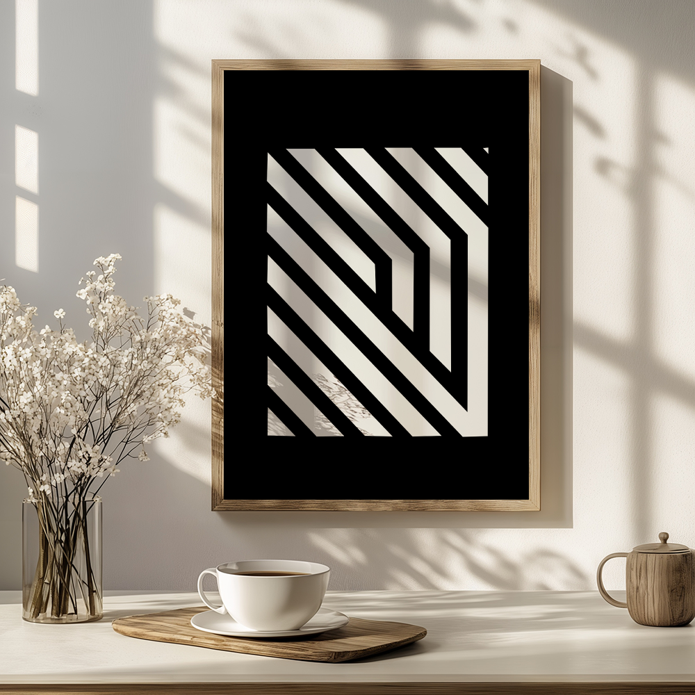 Poster met lijnen
