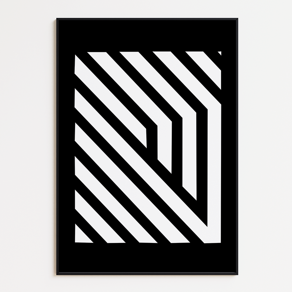 Poster met lijnen