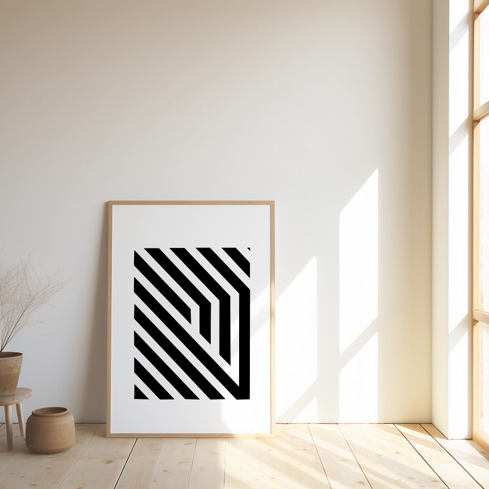 Poster met lijnen