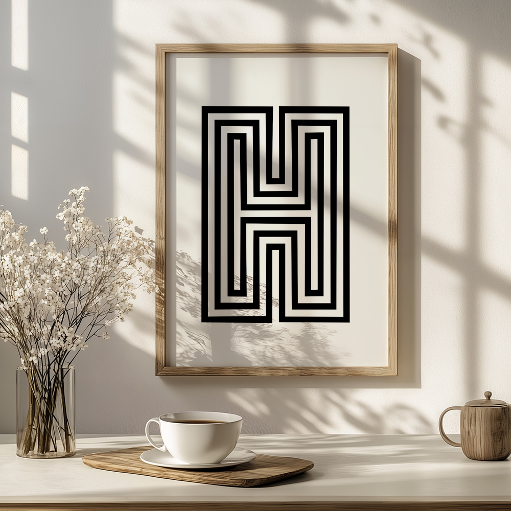 Poster met lijnen