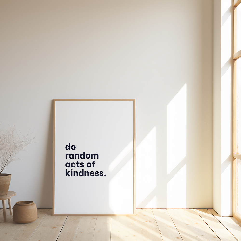 Do random acts of kindness