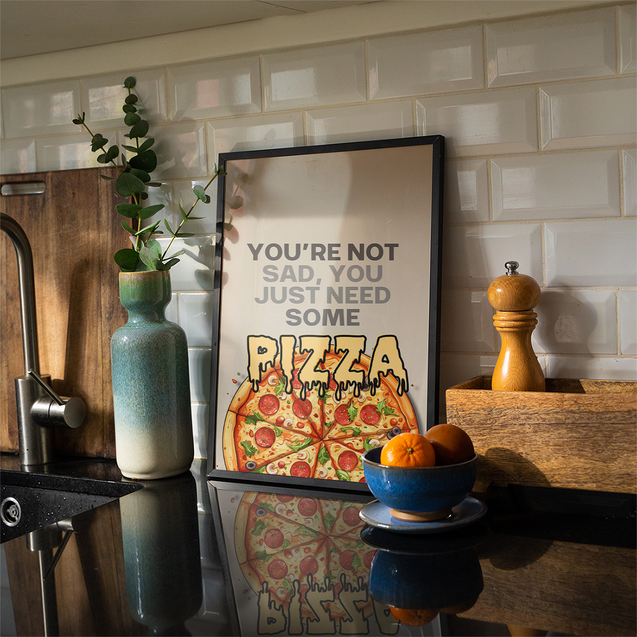 You're not sad, you just need some pizza