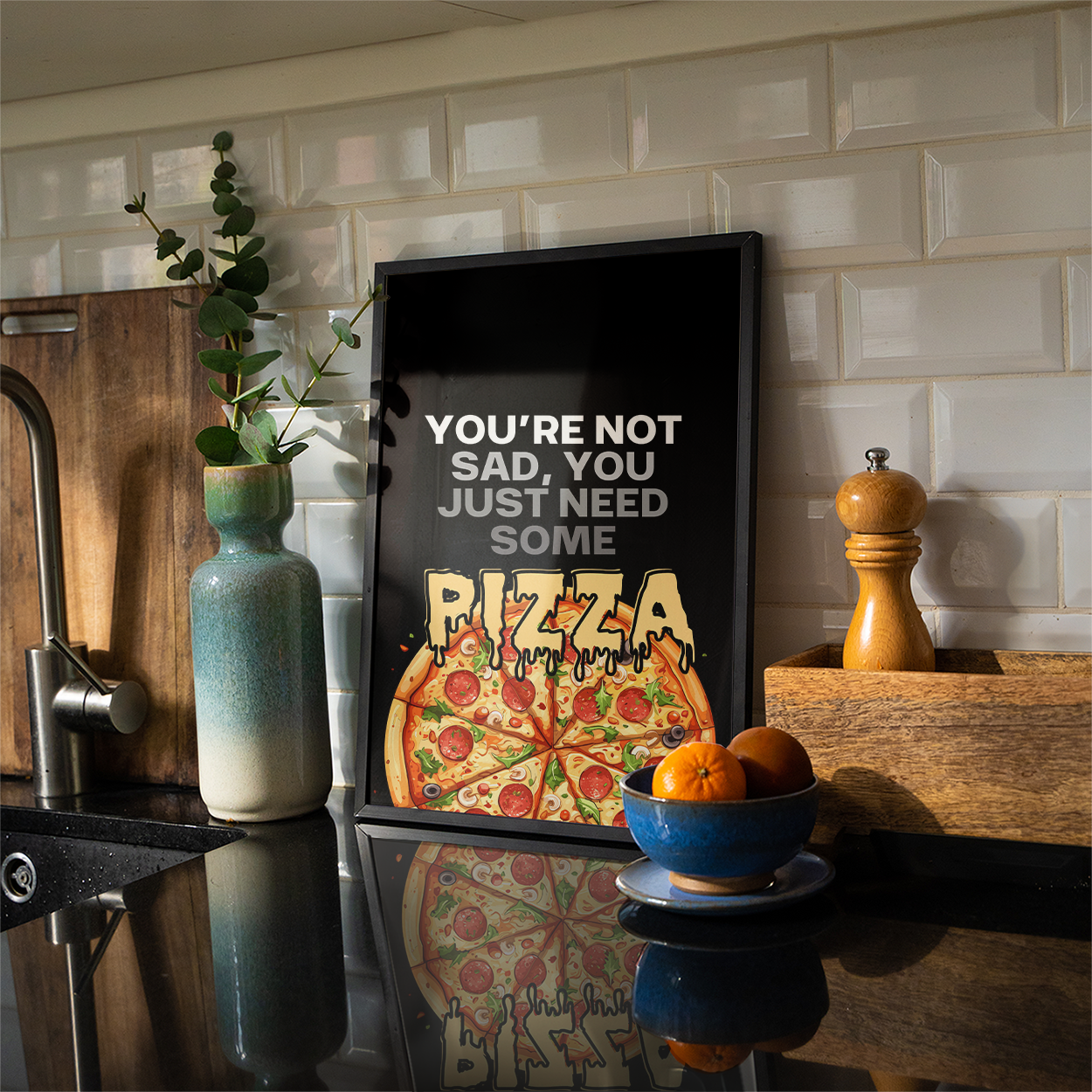 You're not sad, you just need some pizza