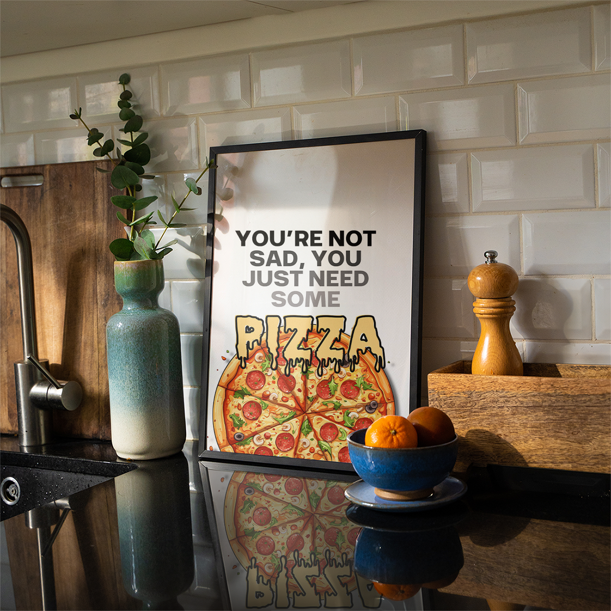 You're not sad, you just need some pizza