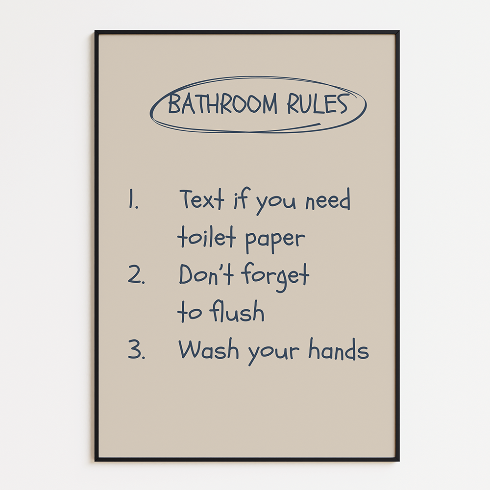 Bathroom Rules