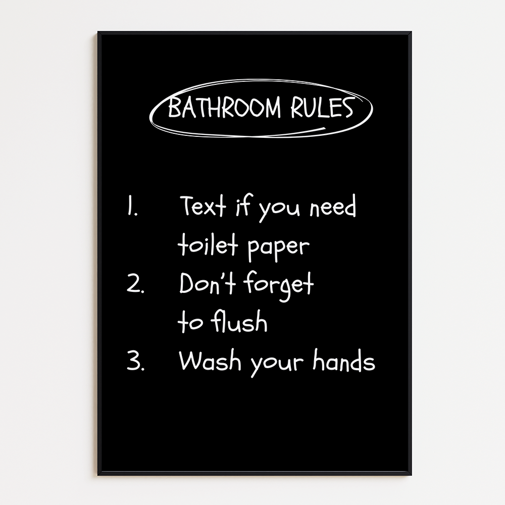 Bathroom Rules