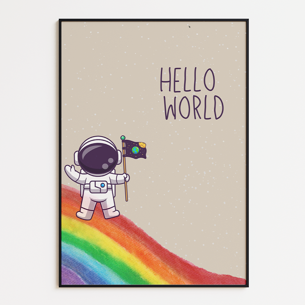 Poster Hello world