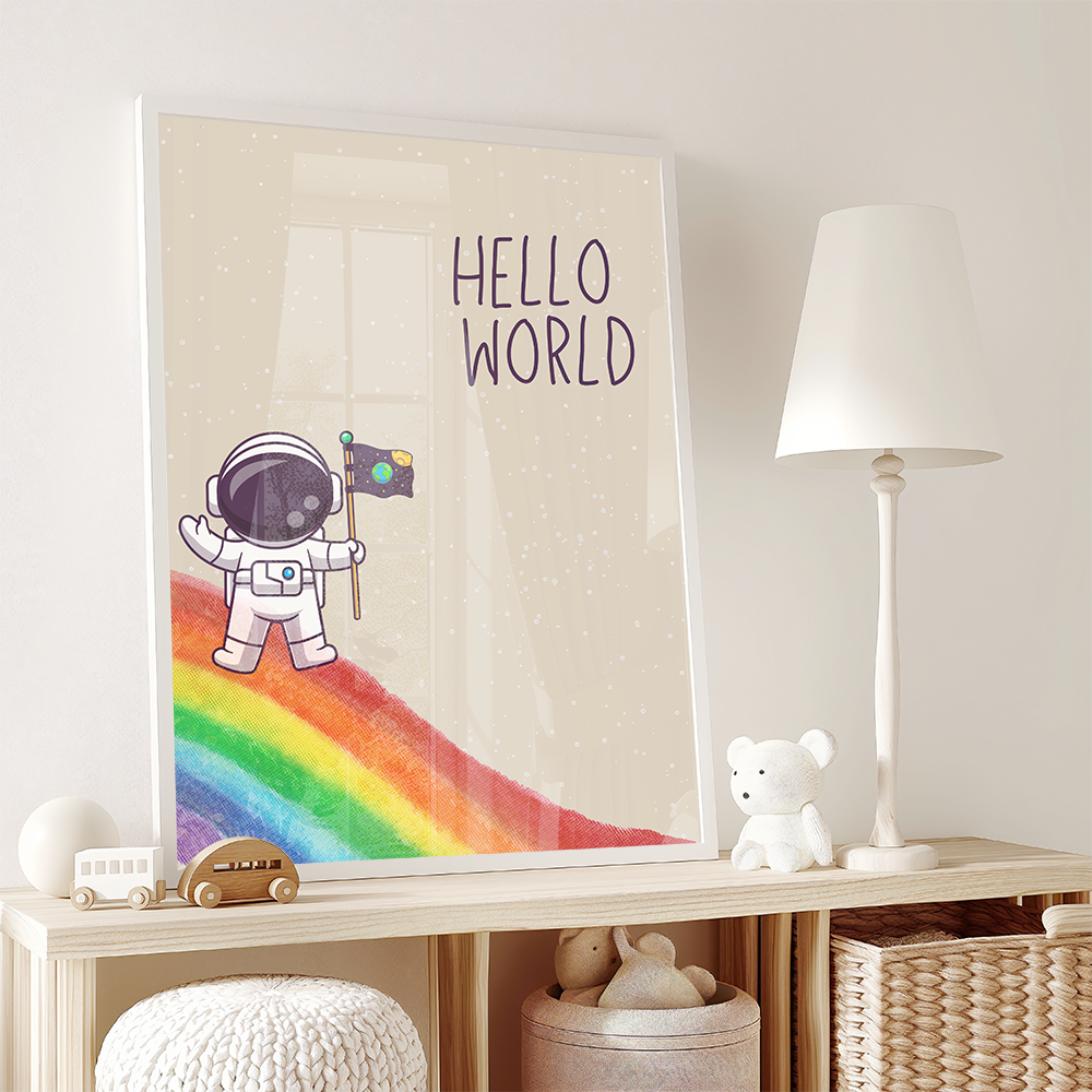 Poster Hello world