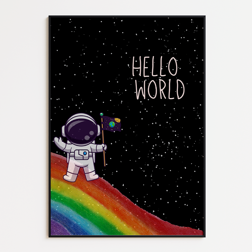 Poster Hello world