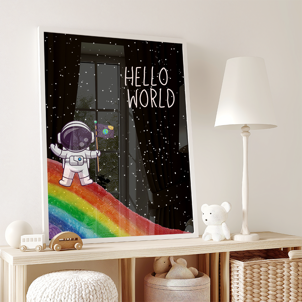 Poster Hello world