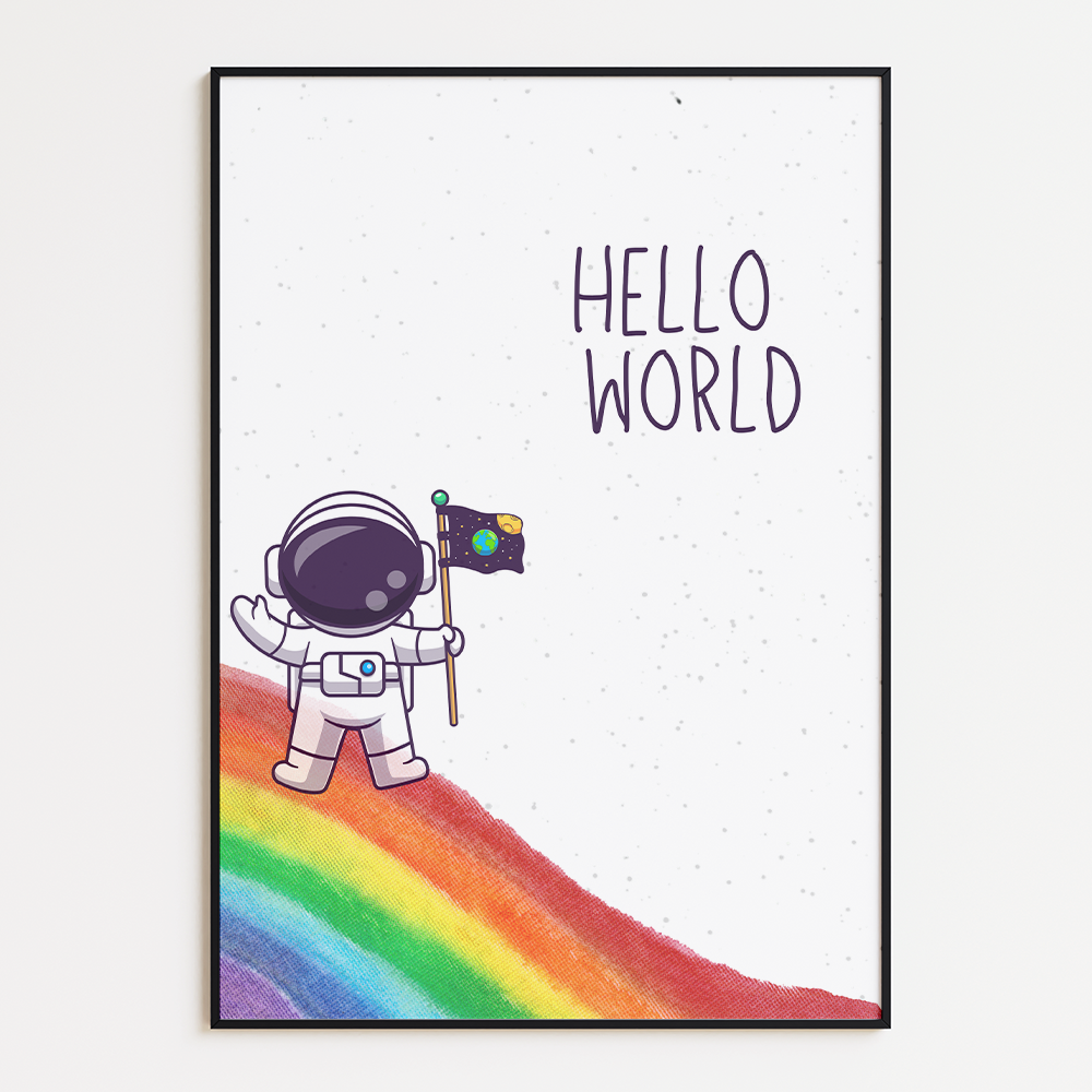 Poster Hello world