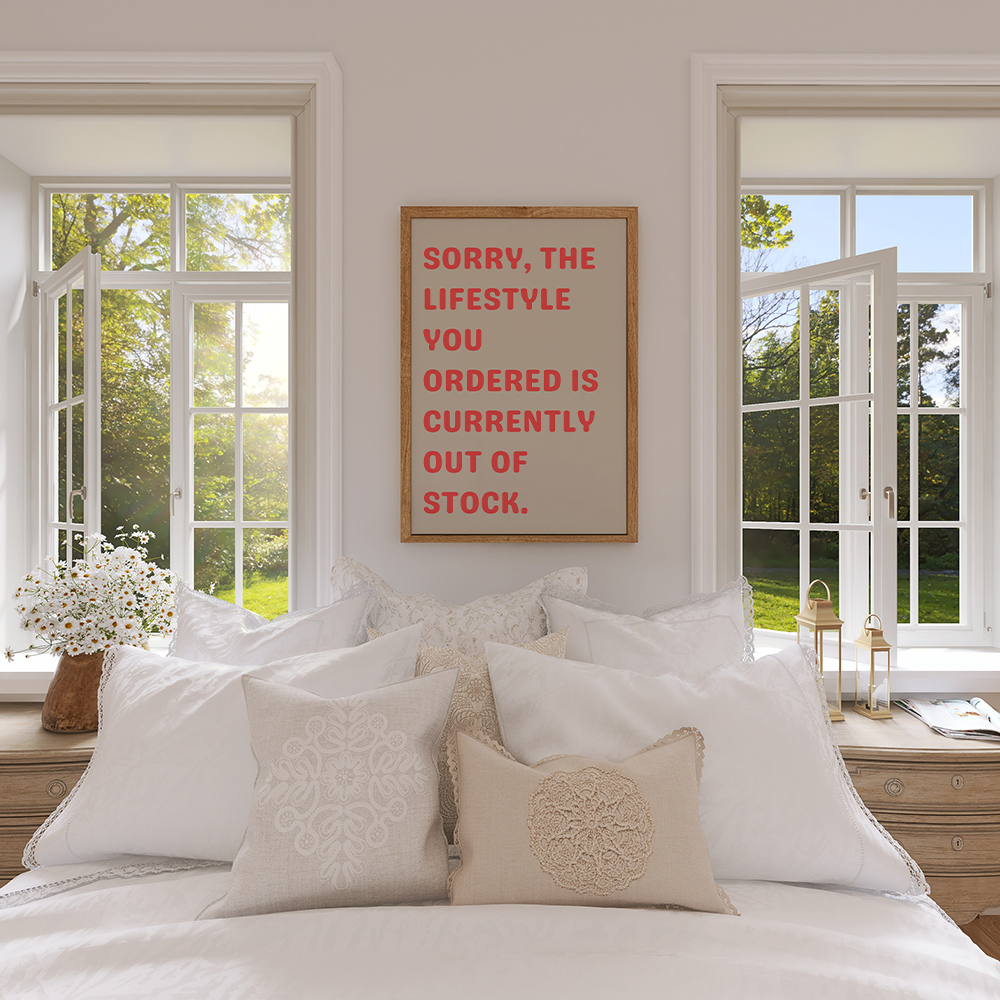 Poster Sorry, the lifestyle you ordered is currently out of stock