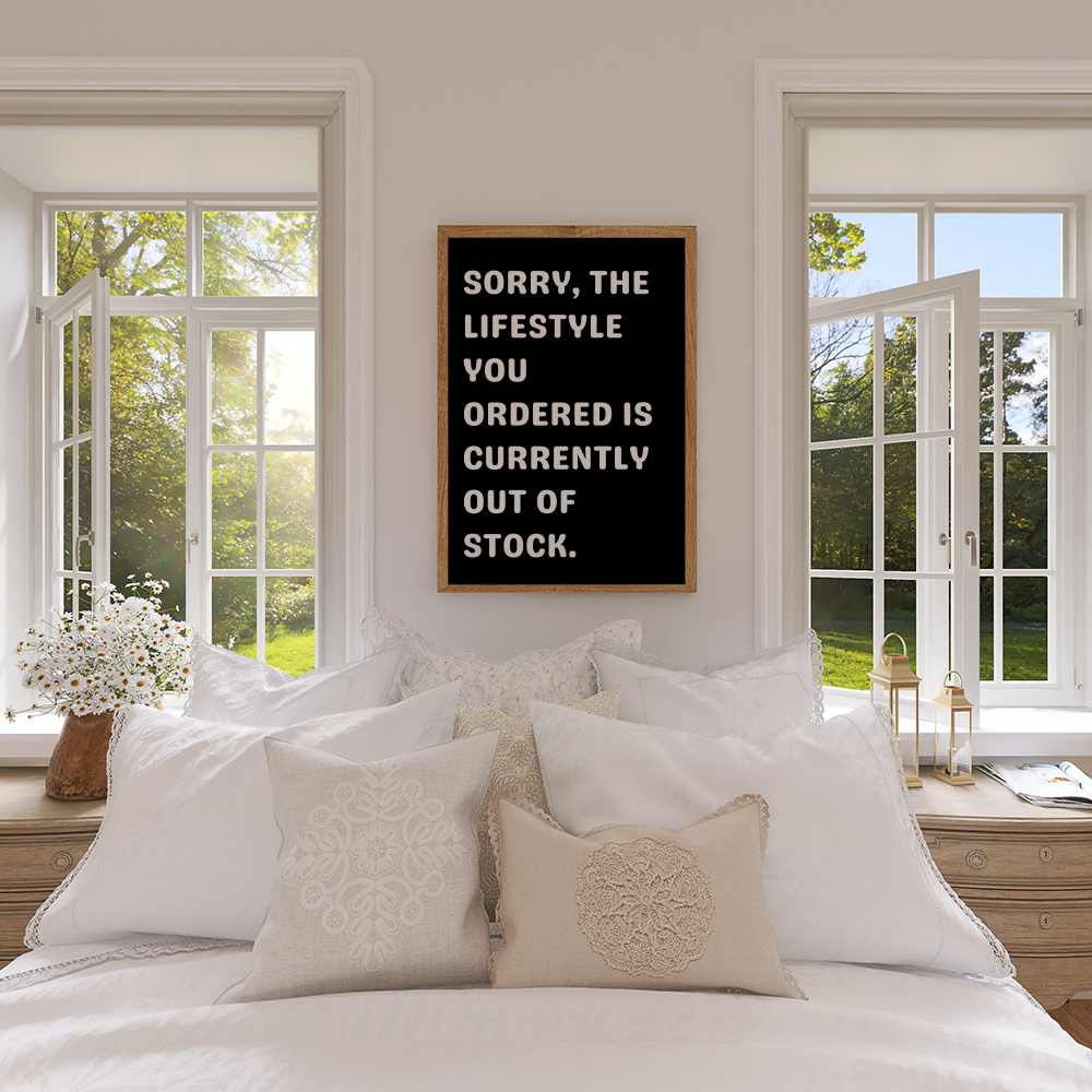 Poster Sorry, the lifestyle you ordered is currently out of stock