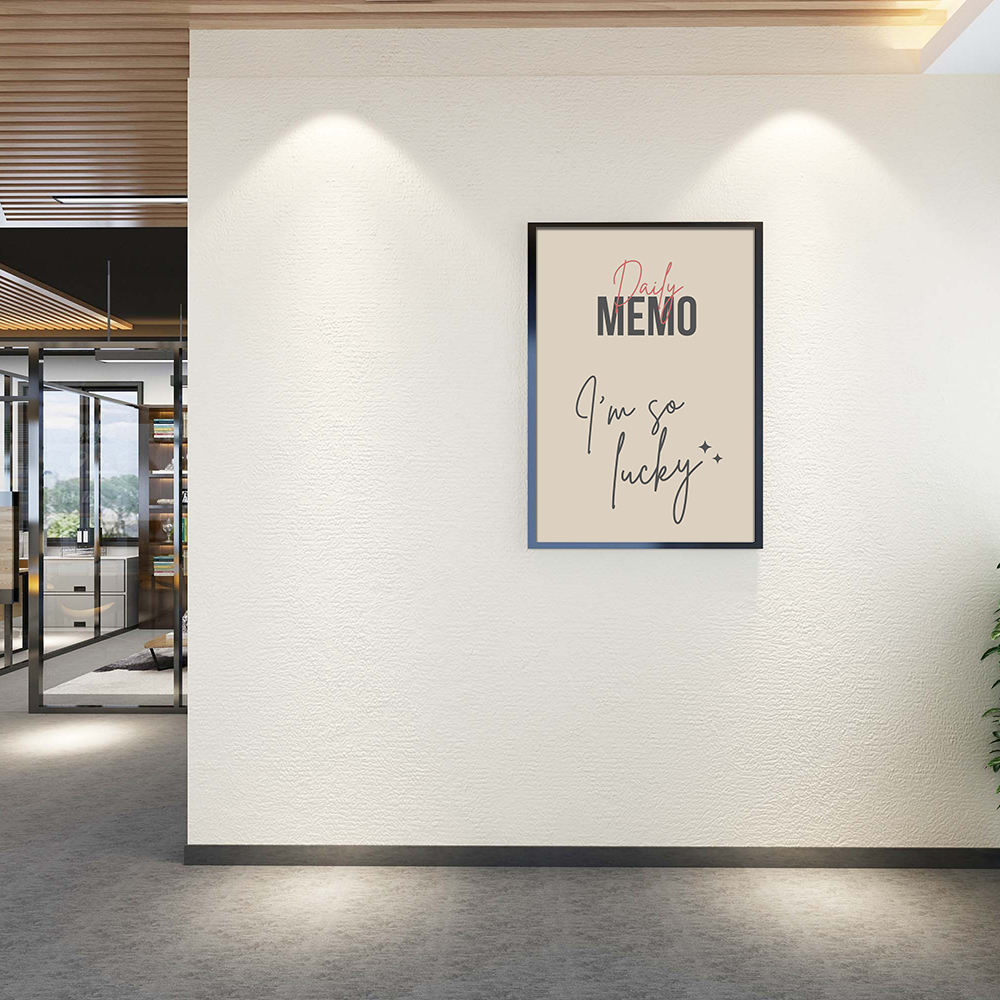Poster Daily Memo: I'm So Lucky